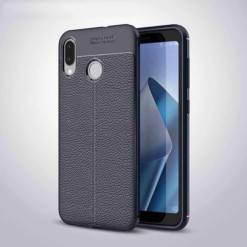 Mokoemi Lichee Muster Shock Proof 5,5 "Für Asus Zenfone Max M1 ZB555KL Fall Für Asus Zenfone Max M1 Telefonkasten abdeckung: Blue