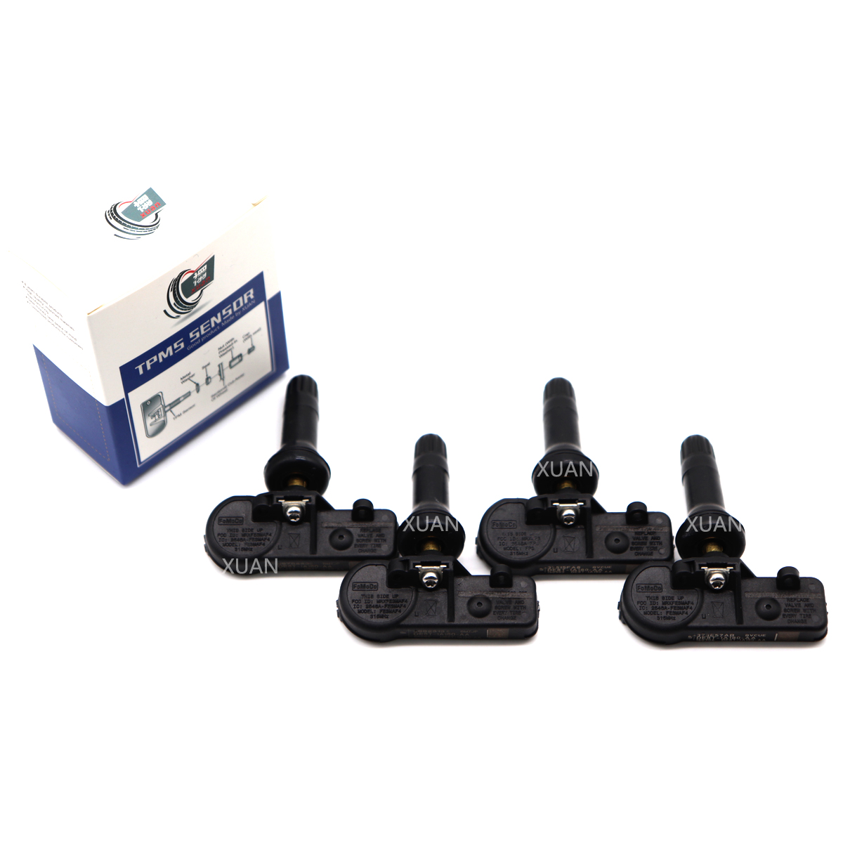 XUAN 4PCS Tire Pressure Monitor Sensor TPMS For Ford Focus Mustang Fusion Taurus Lincoln MKC MKT MKX MKZ Navigator 9L3T-1A180-AF