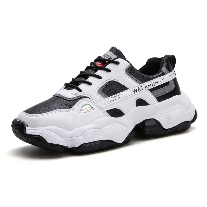 Men Sneakers No-slip Men Casual Shoes Breathable Male Mesh Lace up Wear-resistant Shoes Masculino Zapatos De Hombre: Black / 9.5