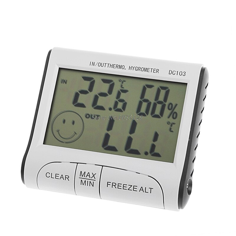 Digital LCD Outdoor Indoor Weather Thermometer Humidity Meter Tester Tools
