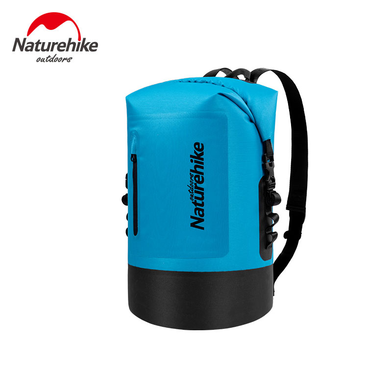 Naturehike udendørs vandtæt taske ultralet camping vandtæt rygsæk drivende svømning tør taske sac etanche: 30l blå