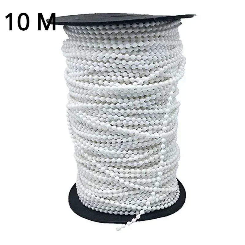 5/10 meter kunststof rolgordijn Romeinse verticale schaduw kralenketting trekkoord gordijn kralen touw met connectoren: YELLOW