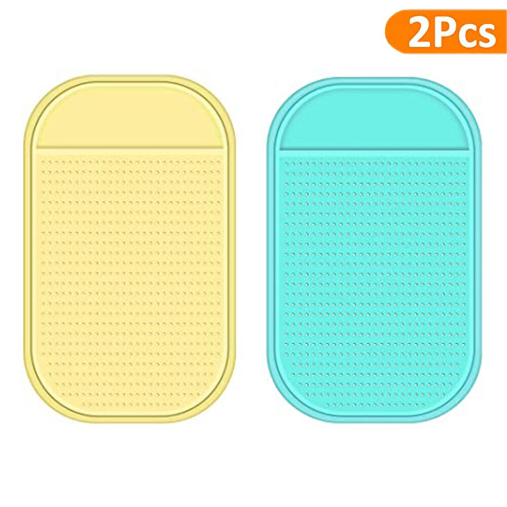 2/4/6 Stck Anti-Unterhose Klebrige matt Diamant Malerei Werkzeuge Tablett Nicht-Unterhose Matte Halfter für halten fach Diamant Stickerei Zubehör: Gelb und Grün