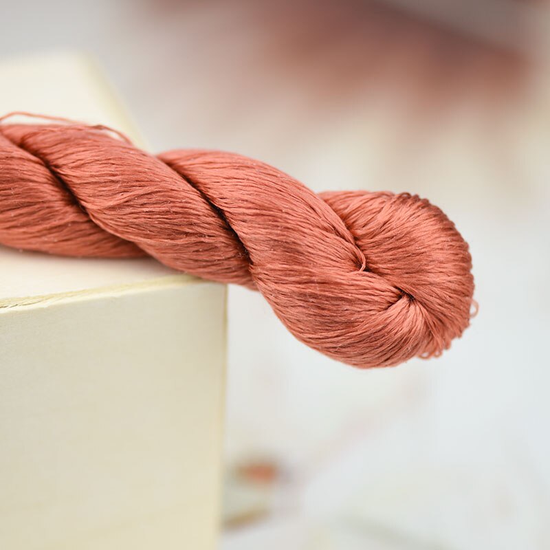 silk embroidery thread / 100% silk thread /hand embroidery embroider cross stitch/pink brown/10 pure colors: 7