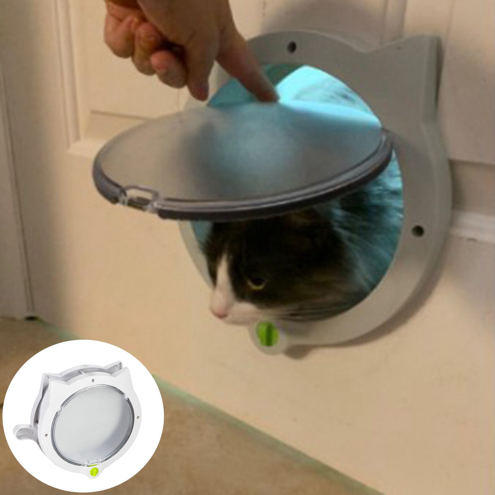 4 Way Locking Kat Deur Verborgen Kattenbak Afsluitbare Kattenluik Deuren Voor Katten Kleine Honden Kat Deur Verbergt Kattenbakvulling lade