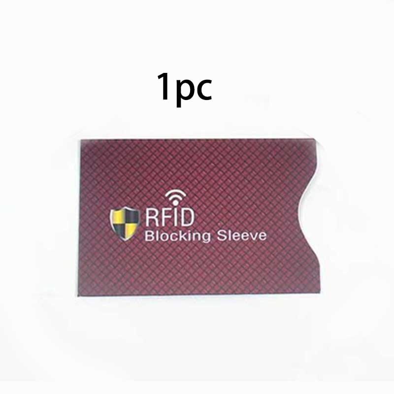 5pcs/Lot Aluminum Foil Anti Rfid Wallet Blocking Reader Lock Bank Card Holder Id Case Protection Metal Credit Card Holder: 15