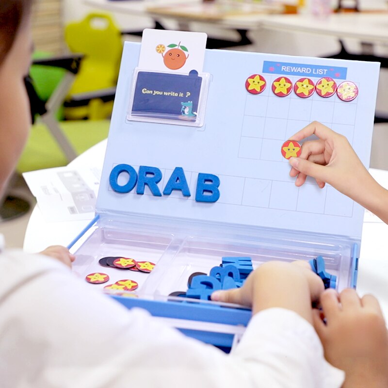 Leren Engels Sight Woorden Puzzels Kaart Spelling Magnetische Alfabet Letters Spel Vroeg Leren Educatief Speelgoed Voor Kinderen