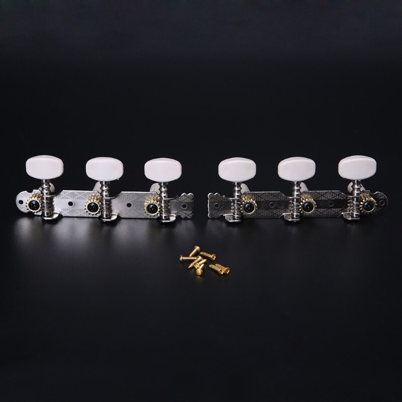 1 par de clavijas de afinación de cuerda de guitarra clásica L/R cabezas de máquina sintonizadores piezas de teclas Q1FF: Default Title