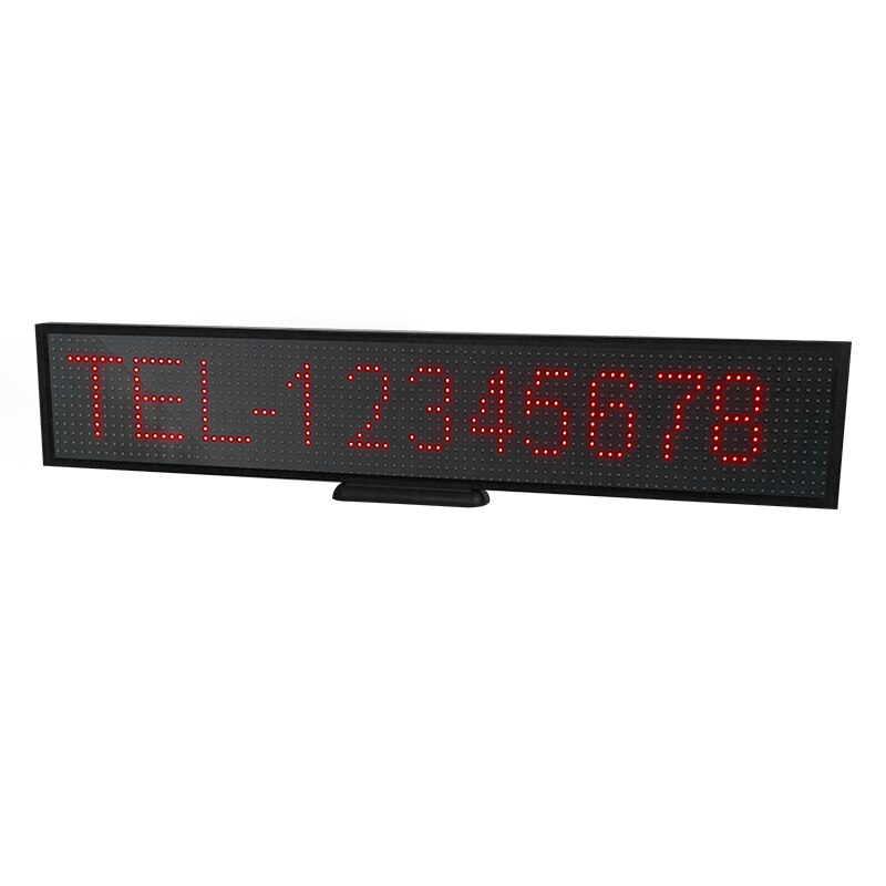 P5 34CM Ultra Thin LED Message Board Business Scrolling Display Screen Working with Smartphone and Tablet Programmable LED Sign: base and adapter