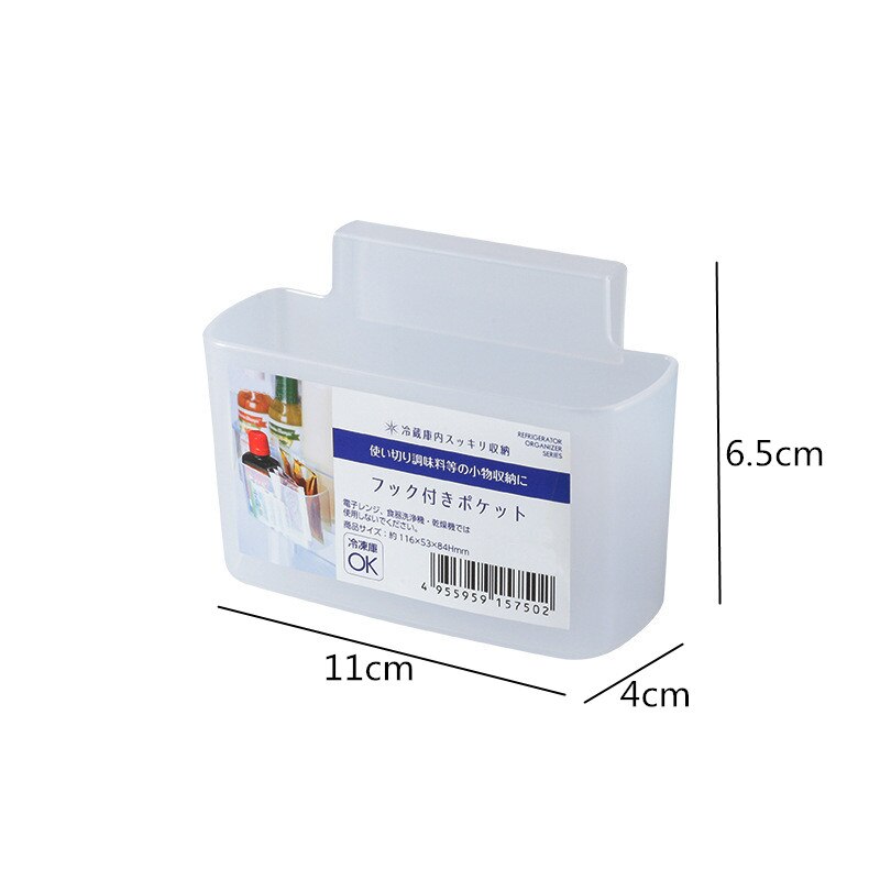 1PC Refrigerator Shelf Containers Storage Rack Retractable Food Storage Box Eco-friendly Plastic Container Kitchen Organizer: type4-White