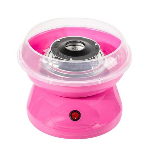 Automatic Electric DIY Cotton Candy Machine Portable Sugar Fairy Floss Maker Cotton Candy Maker: Pink EU Plug