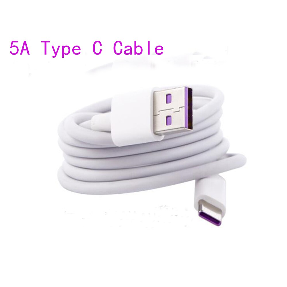 Oryginalna szybka ładowarka HUAWEI Mate20 10V4A 40W szybka ładowarka USB 5A USB3.1 TYPE-C szybki kabel do Honor9 10 P20 P10: 5A Cable Only