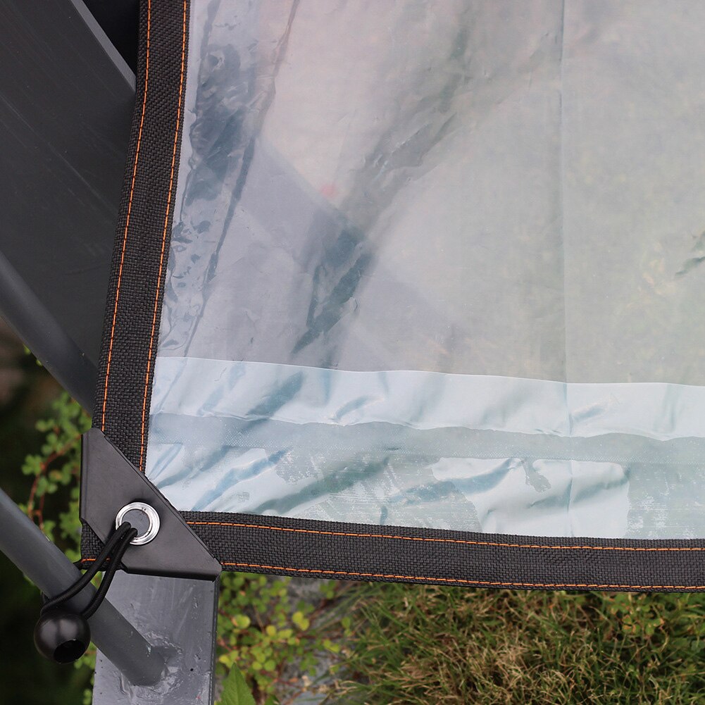 Waterproof PE Shade Cloth Cover Ground Plant Cover Transparent Sun Shade Gardening Accessories With Grommets Bungee Balls