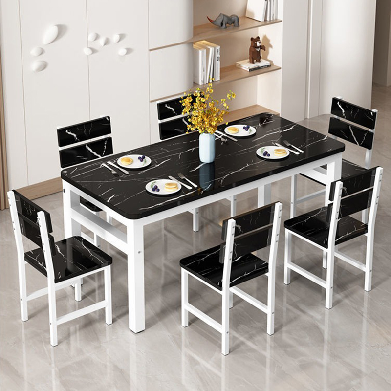Esstisch mit Stuhl, 1-Tisch, schlicht und , Ich bin modernen Marmor, Heimtisch, Restaurant-Ess-einstellen