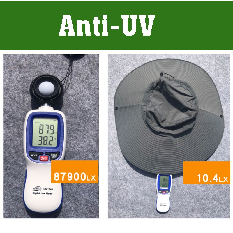 Fishing Hat Man Spring Summer Sun Protection UV Protection Breathable Wide Brim Hat For Fishing And Recreation Sun Cap
