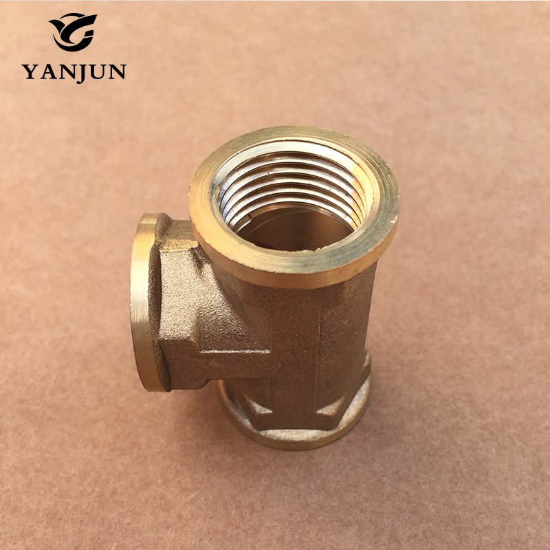 Tee 3 Way Brass Pipe fitting Connector 1/2" BSP Female x 1/2" BSP Female x 1/2" BSP Female