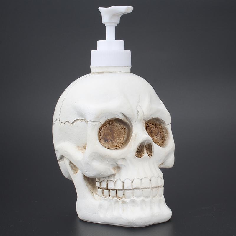 1PC Durable Practical Decorative Gothic Skull Dispenser Bottle for Shampoo Lotion Liquid Soap Shower Gel
