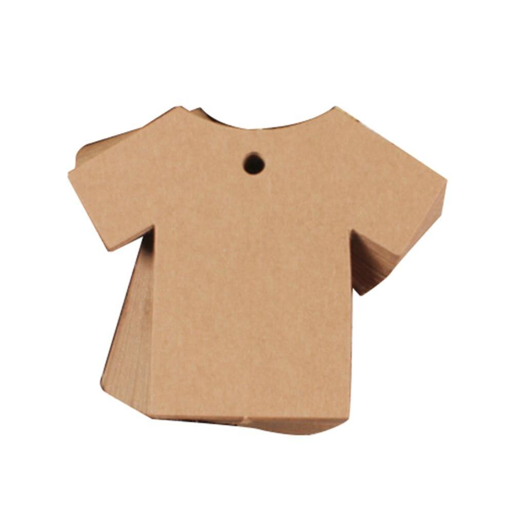Etiqueta de embalaje Kraft con forma de ropa hecha a mano para , Etiquetas adhesivas de Papel Kraft para , galletas, dulces, Etiquetas de Papel hechas a mano, 50 Uds.: Brown