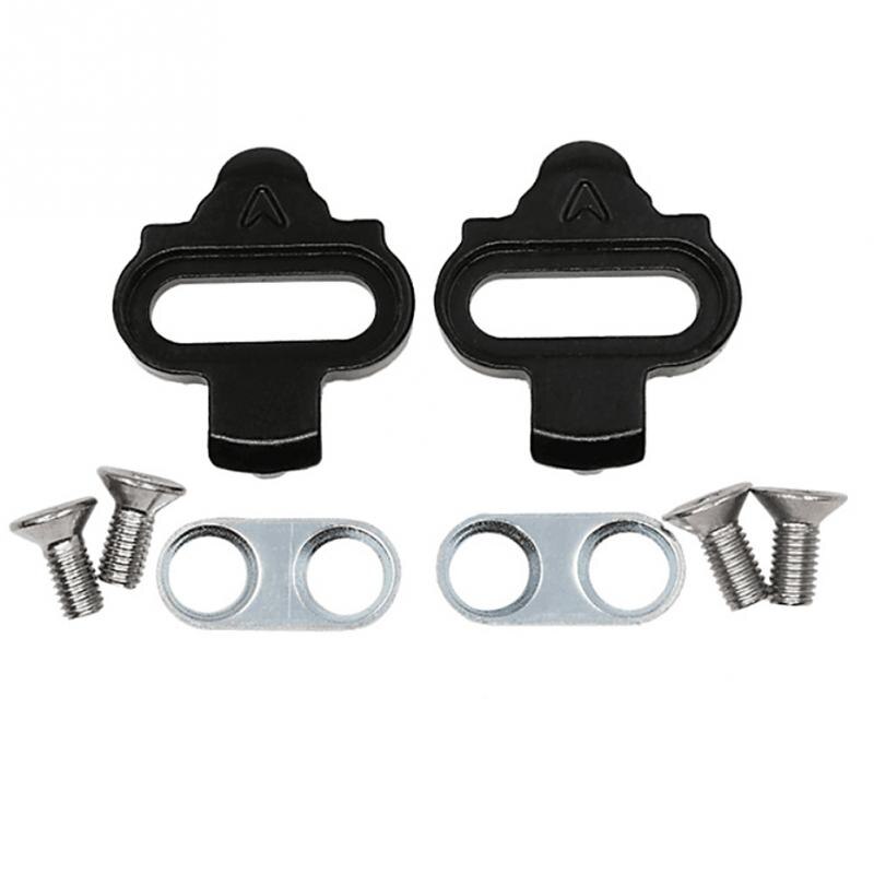 Mountainbike pedaler klampe cykling mtb cykel klampe sæt clip-in clips kit m/hardware møtrikker klamper spd pedaler plade cykel adgang