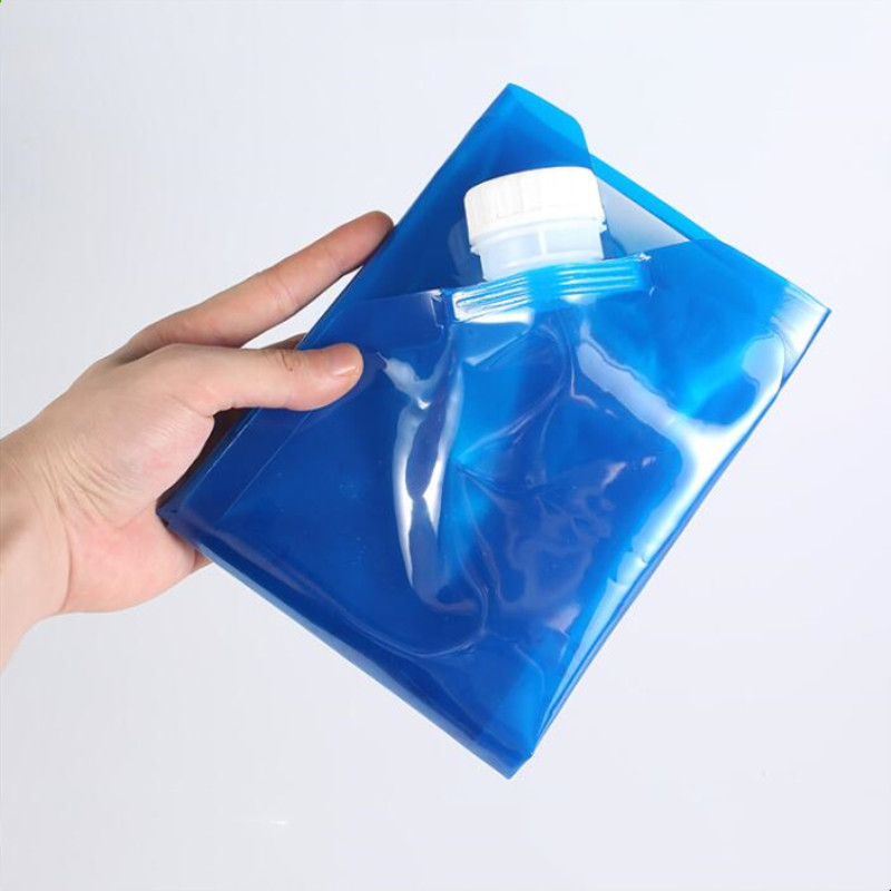 Foldable PE Water Bag Tasteless Safety Seal Portable Drinking Water Container Survival Storage Bag for Camping Hiking 3 Size