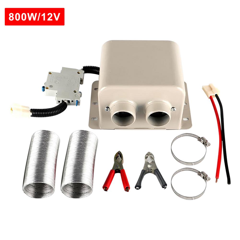12V/24V 600W/800W Car Heater Portable Constant Temperature Heating Defroster Defogging 2 Holes Autonomous Heater 12v Fan Webasto