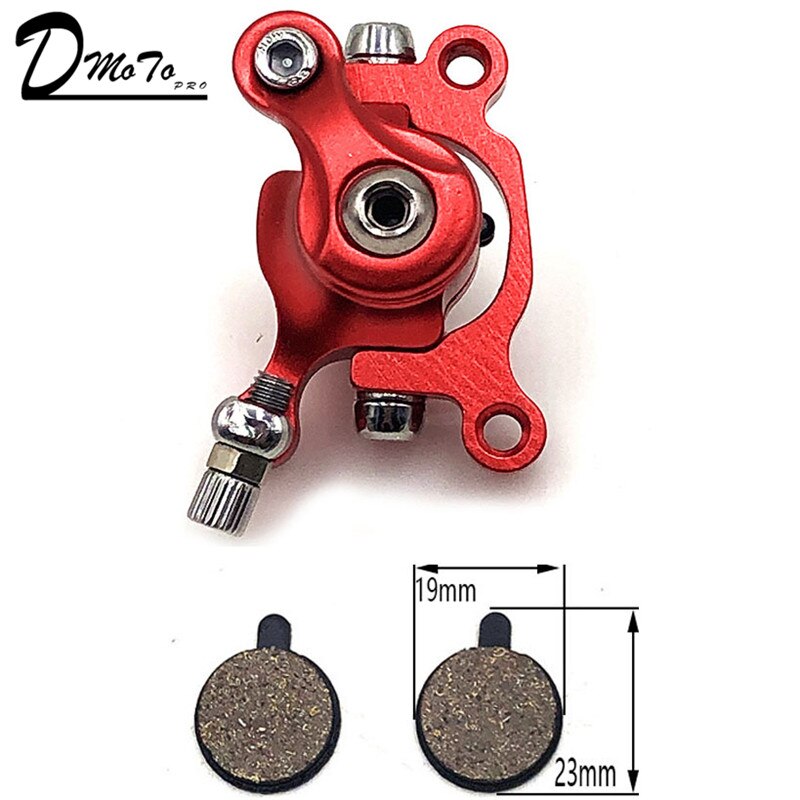 Til zoom skivebremse til el-scooter 10 tommer elektrisk med 140 mm 120mm bremseklodser metal pad bremse rotor cykel dele: E