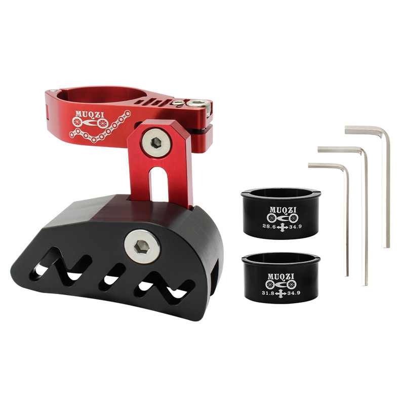 MUQZI Guida catena MTB Protezione catena corona singola Stabilizzatore Protezione raccoglitore caduta catena bici: giallo