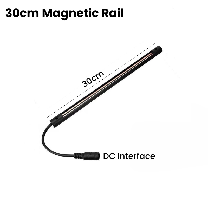 Lampada a Binario portato - 12V DC - Montaggio Superficiale - Sistema a Binario Magnetico - 2W-5W - 3000K/4000K/6000K: RGB