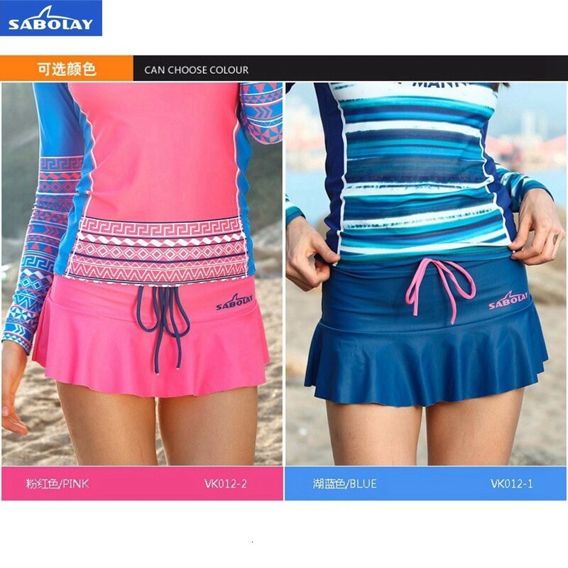 SABOLAY Nuoto Quick dry lycra super-elastico Costume Da Bagno spiaggia pantskirt surf rashguard di usura del pannello esterno femminile impermeabile morbido culottes