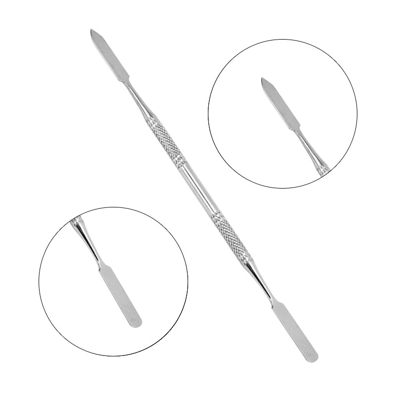 Pinza para cutícula de uñas de plástico y Metal, producto para eliminar la piel muerta, 1 pieza, 10,1x4,9 cm: BJ91807