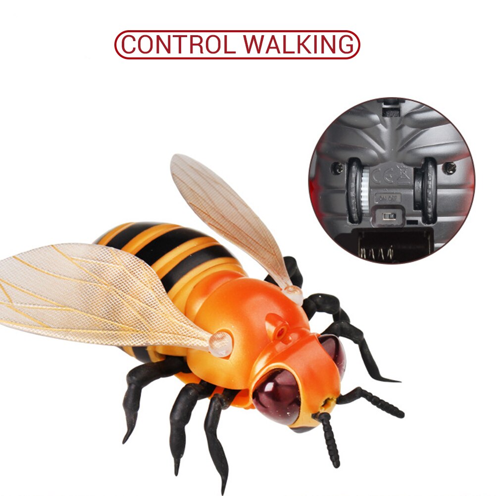 High Simulation Animal bee ladybug Infrared Remote Control Kids Toy Funny Prank Realistic RC Tricky Toys