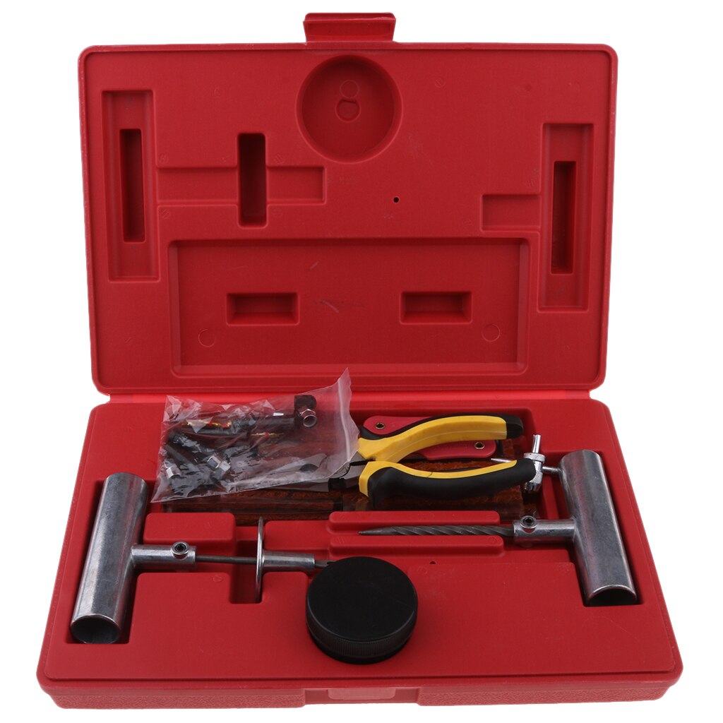 Heavy Duty Tire Repair Kit 56Pc for Car Bike Motorcycle Trailer RV ATV Jeep