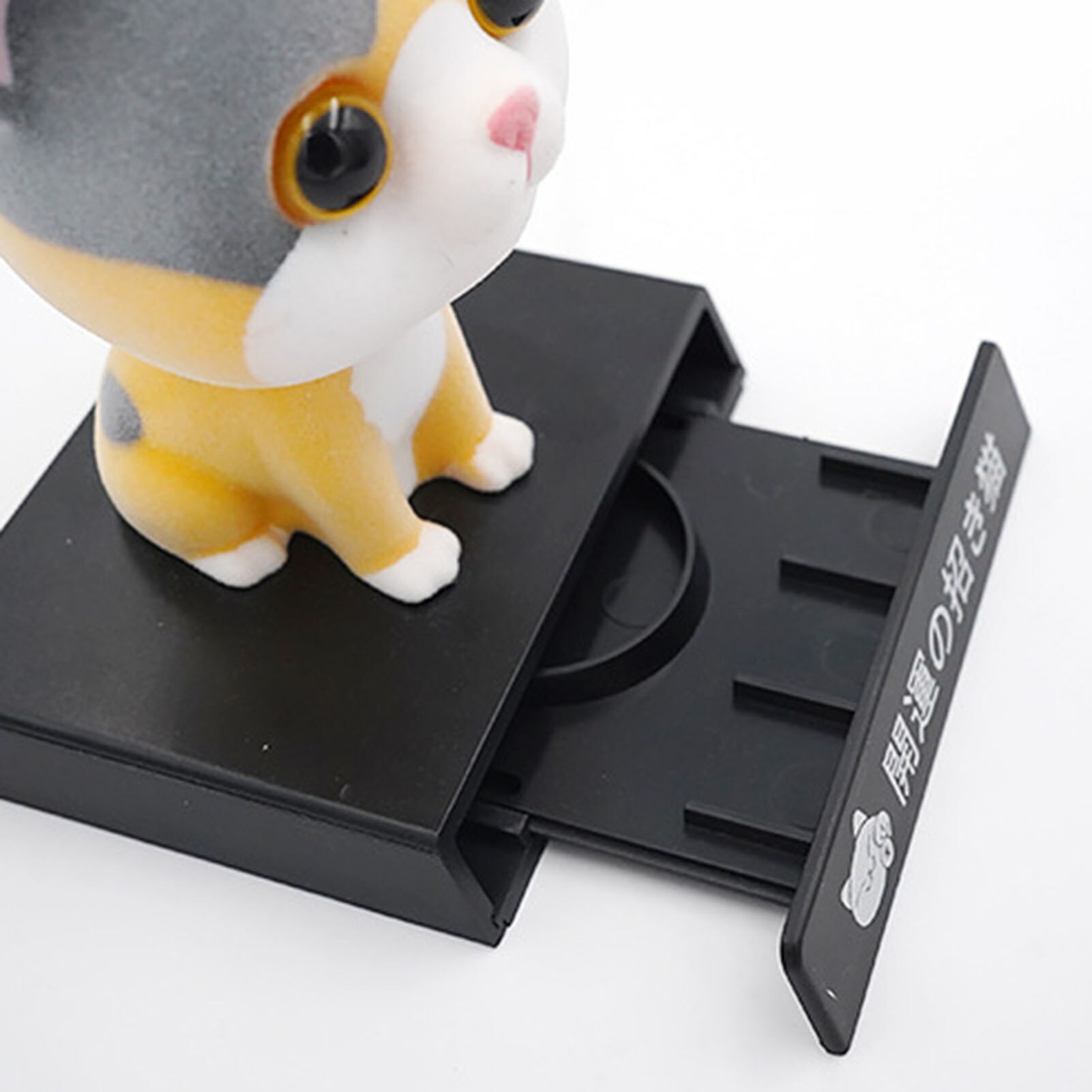 Support de téléphone portable en forme de chat mignon secouant la tête, décoration d'intérieur de voiture, décoration de bureau