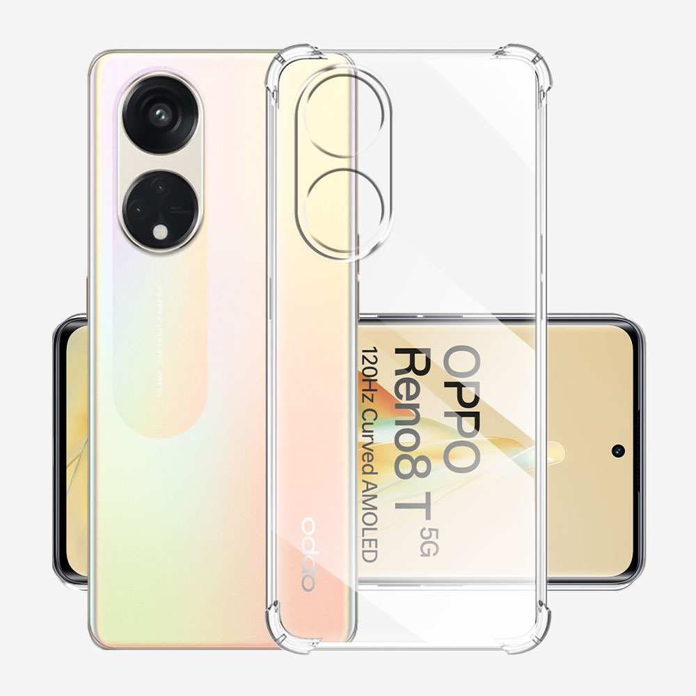 etui OPPO Reno 8T Przezroczyste, odporne na wstrząsy silikonowe etui na telefon robić Oppo Reno8T Coque robić OPPO Reno8 T 4G 5G Fundas