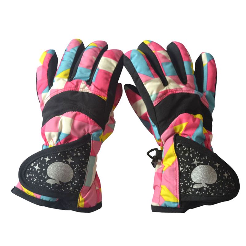 Waterdichte Winter Skiën Snowboarden Handschoenen Warme Wanten Voor Kinderen Full-Vinger Handschoenen Band Voor Sport, Skiën, Fietsen