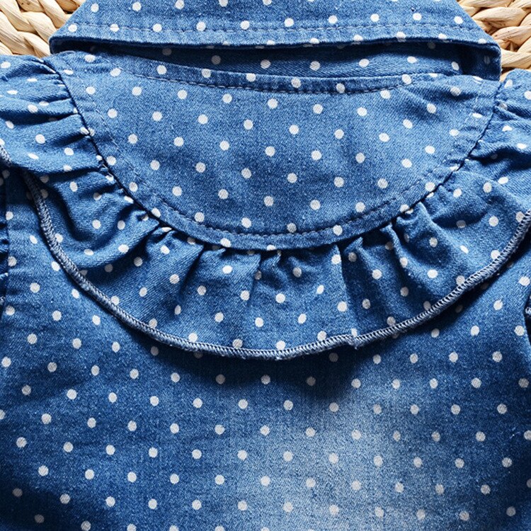 Lente Baby Meisje Jas Katoen Dots Button Print Windjack Meisje Uitloper Pak Pasgeboren Kleding Mode Meisje Jassen