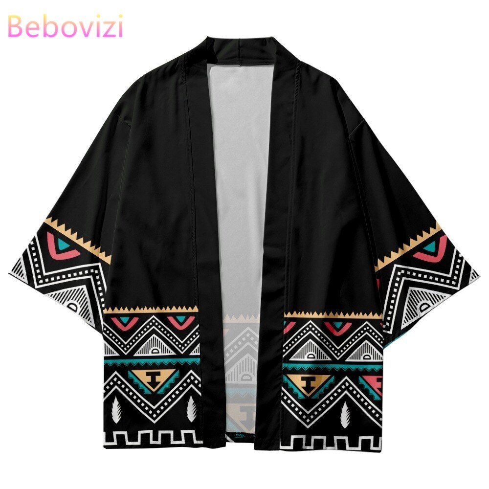 2022 Traditionele Print Kimono Mannen Japanse Yukata Vrouwelijke Vrouwen Vest Shirt Cosplay Haori Robe Samurai Azië Kleding