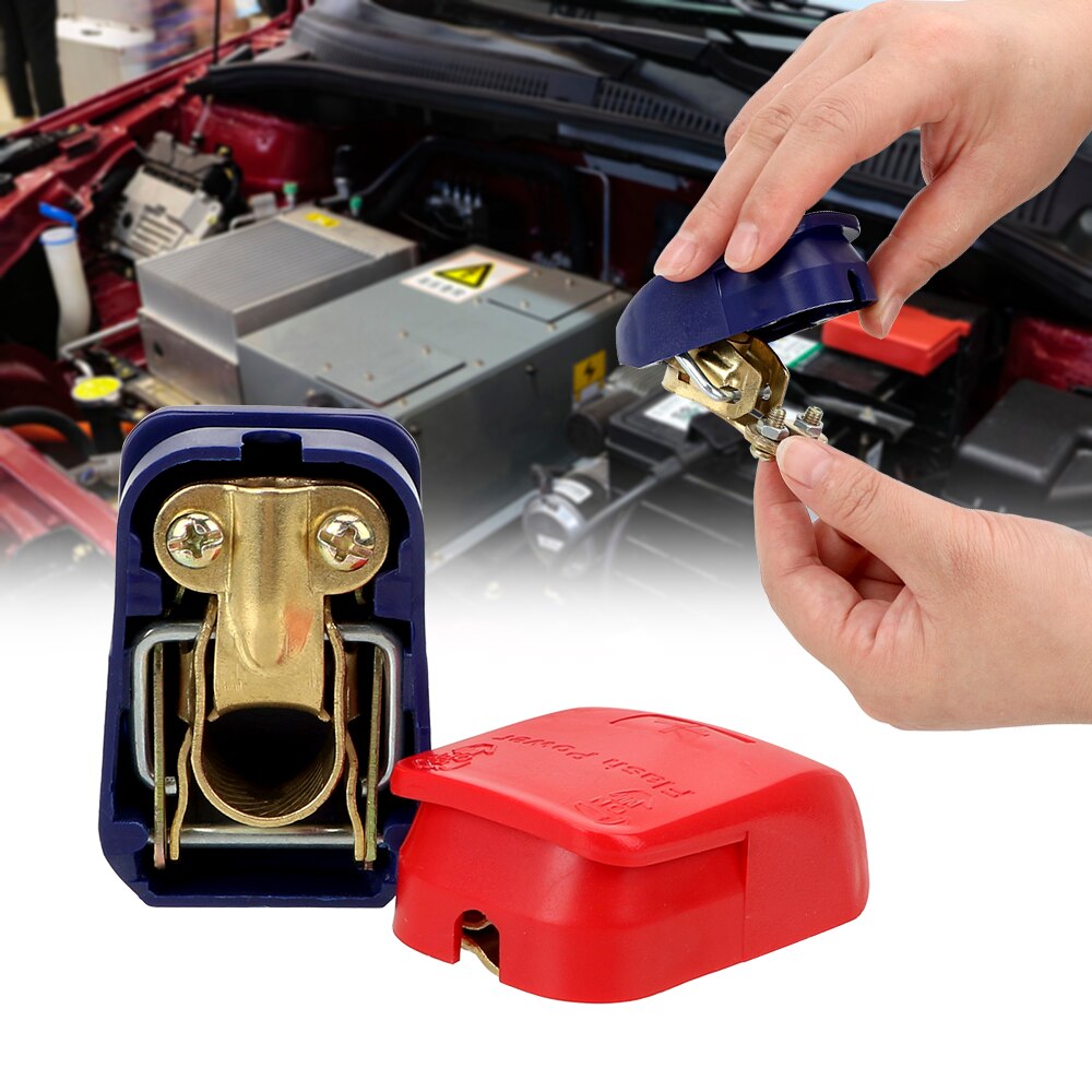 Forauto Een Paar Auto Batterij Terminals Connector Klemmen Quick Release Lift Off Positieve & Negatieve Elektrode Auto Accessoires