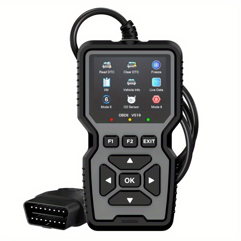 Advanced OBD2 Scanning Diagnostic Tool | Engine Code Reader And Reset | Real-Time Data Diagnostic Reading Tool: grey