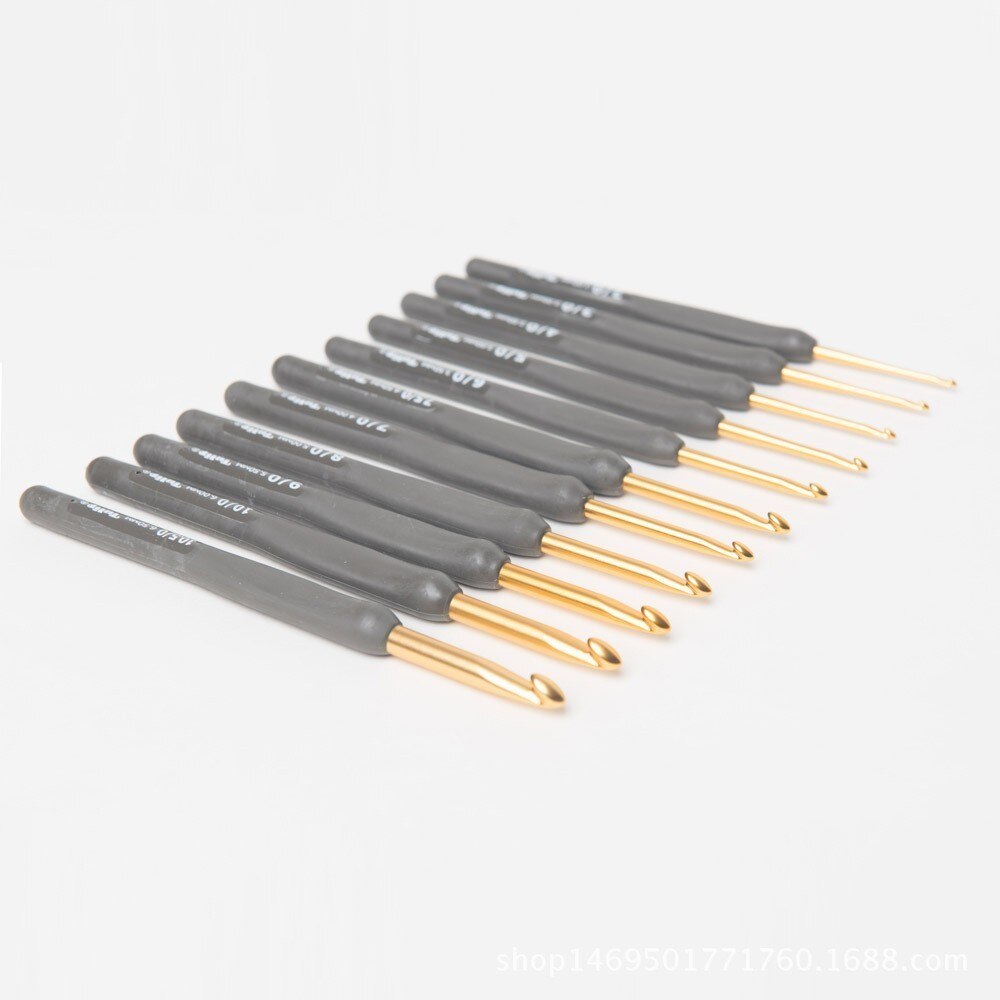 1 kpl japan ter/tel virkkauskoukku harmaa hartsikahva neulepuikot alkuperäiset aidot tuotu japanista 2 - 6.5mm