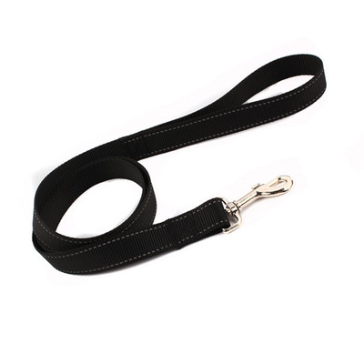 Laisse pour chien harnais réfléchissant corde moyen grand chien Golden Retriever Husky corde collier chaîne sangle de poitrine harnais fils: BTACK / L