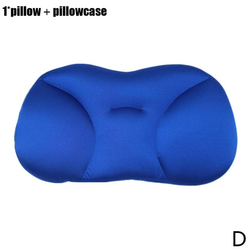 Slaap Kussen Alle-Ronde Cloud Kussen Alle Ronde Slaap Hals Ergonomisch Kussen Kussen Kussen Vormige Vlinder Ondersteuning U9M3: Royal blue