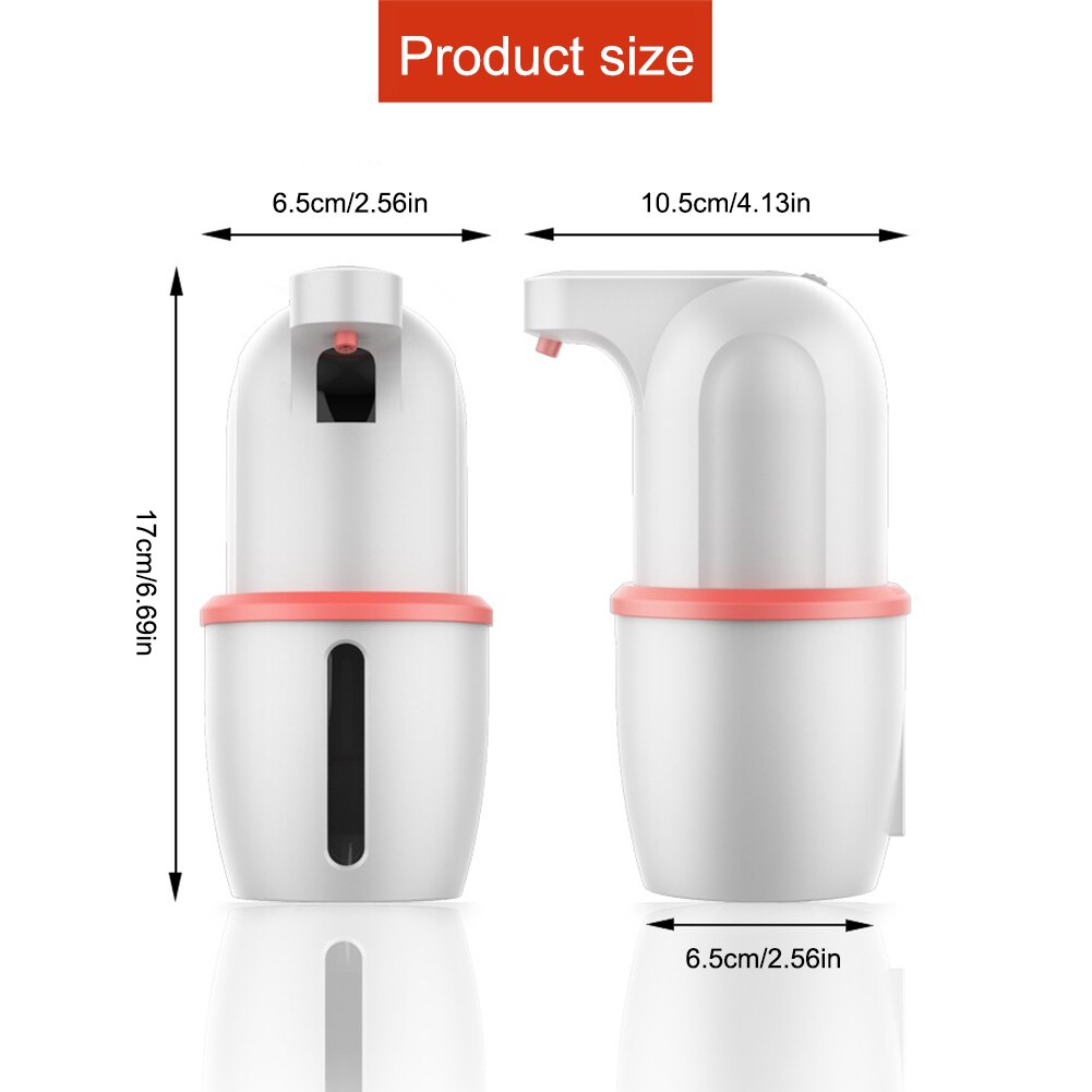 275ML Automatic Soap Dispenser Touchless High Capacity Foam Soap Dispenser for Bathroom Kitchen Hotel Restaurant