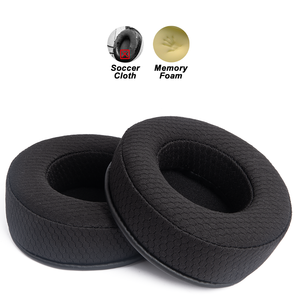 Almohadillas de repuesto para auriculares, orejeras HP Omen MindFrame, almohadillas para auriculares para juegos, tela de malla, cubiertas para memoria, esponja, proteína suave: 3XS / Olive