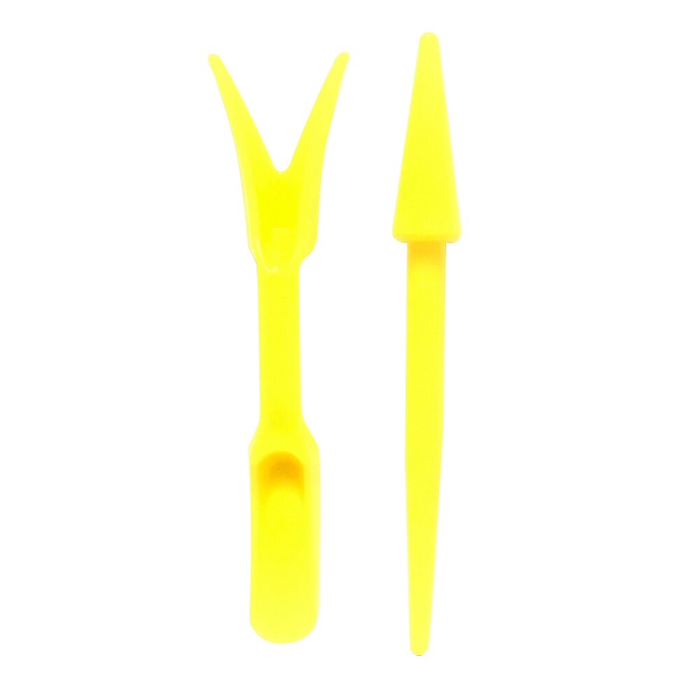 2Pcs Transplanting Device Planter Garden Nursery Plant Seedling Digging Tool: Yellow