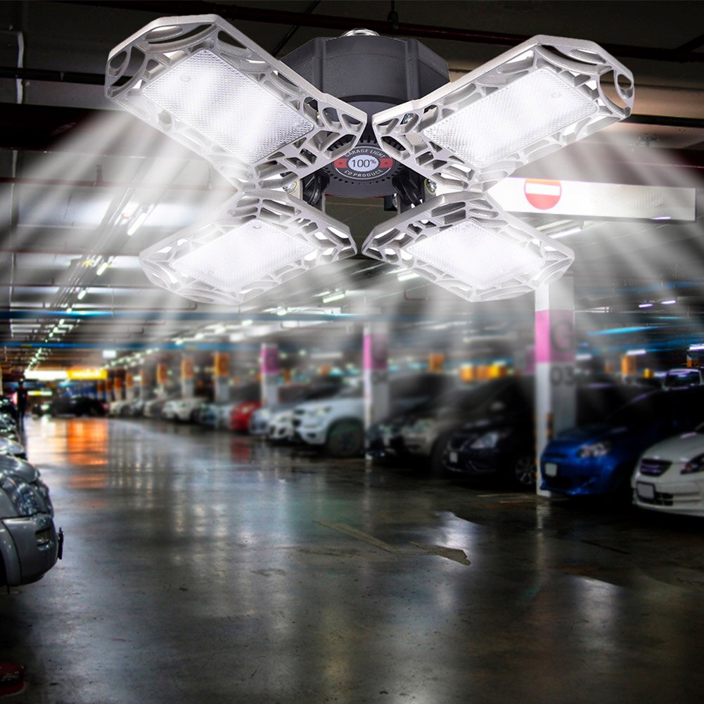150W 15000LM Easy Install Adjustable Angle Workshop Shop Barn Deformable Industrial Gym Basement Ultra Bright LED Garage Light