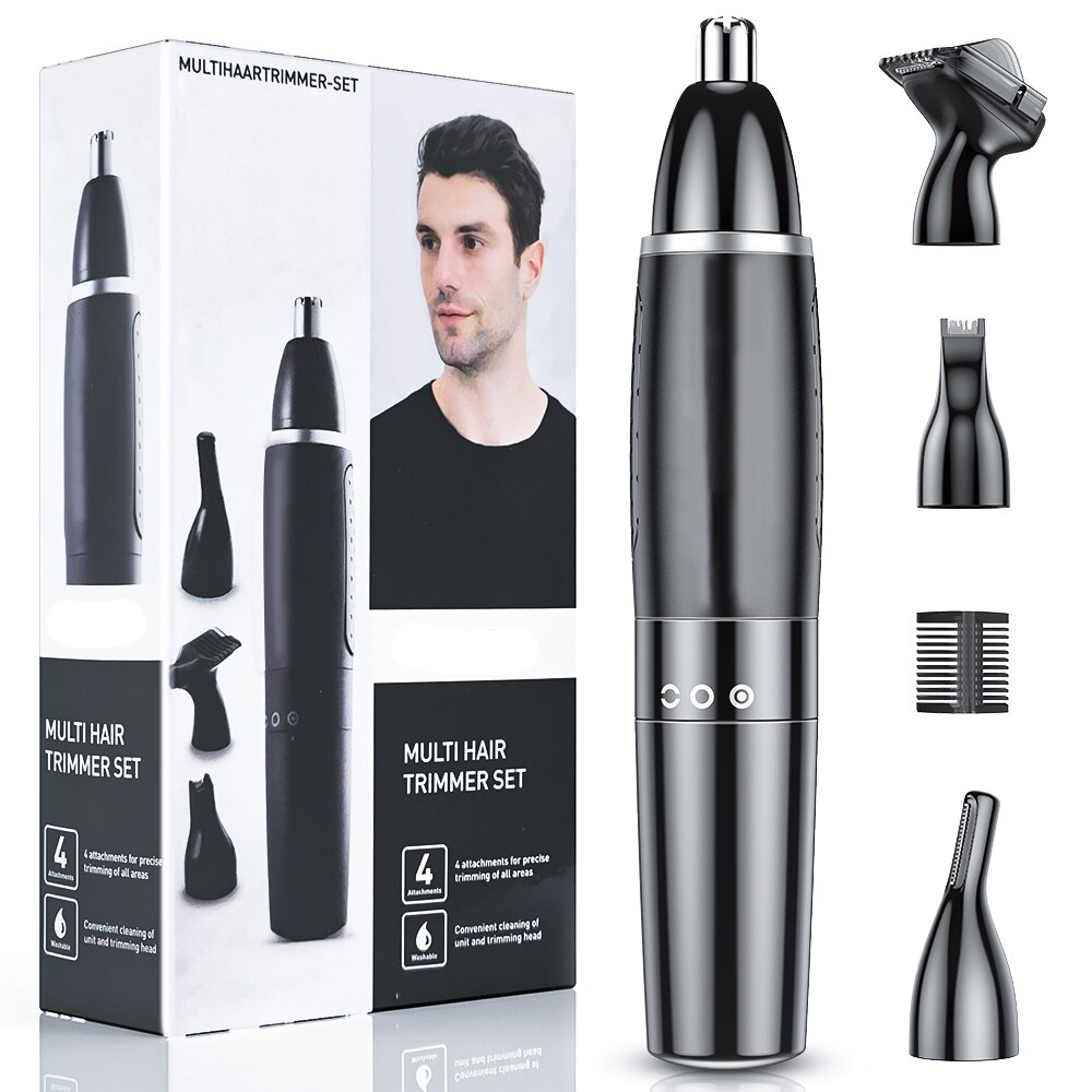 4 In 1 Neus En Oor Trimmer Voor Mannen Tondeuse Chop Haren Om De Neus Trimmer Voor Neus Blow tot De Neus En Oor Trimmer: 4 in 1 trimmer