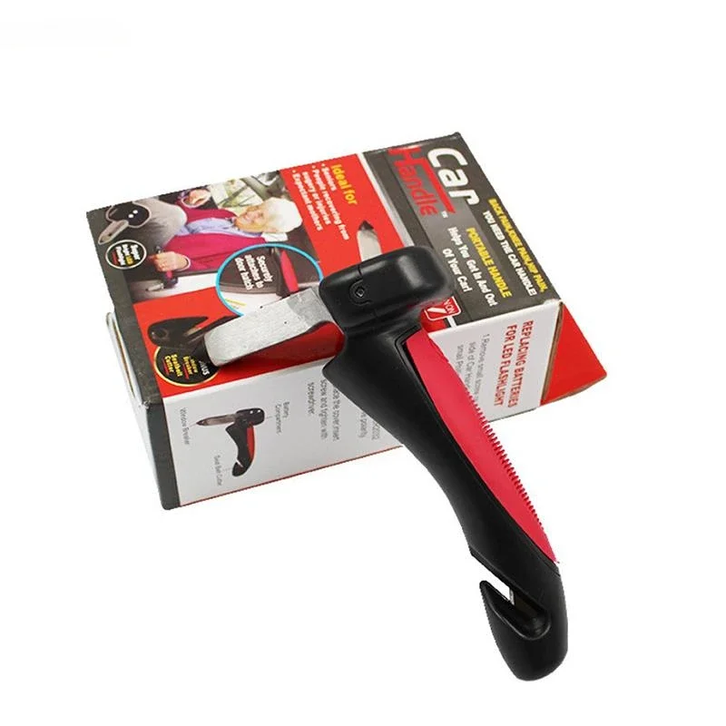 5 in 1 støttehåndtak for kjøretøy, biltilbehør bærbare dørhåndtak for eldre, multifunksjonshåndtak for bil: Hvit