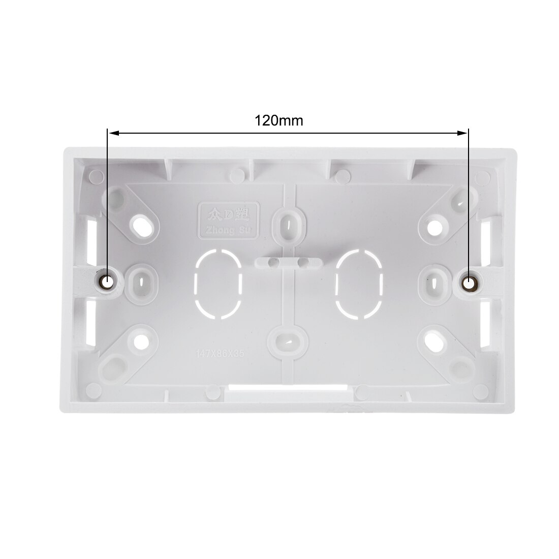 uxcell Wall Switch Box Electrical Outlet Surface Mount Cassette Single Gang 146mm 2pcs