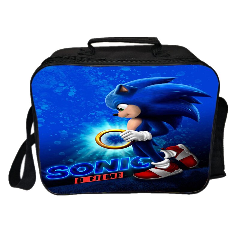 Sonic Mittagessen Tasche Picknick Isolierung Tasche Neue Studenten Kühlen Arbeiter Mittagessen Box Jungen Mädchen Jugendliche Kind Cartoon Tasche: 9